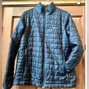 Woman Patagonia black puffer jacket size L